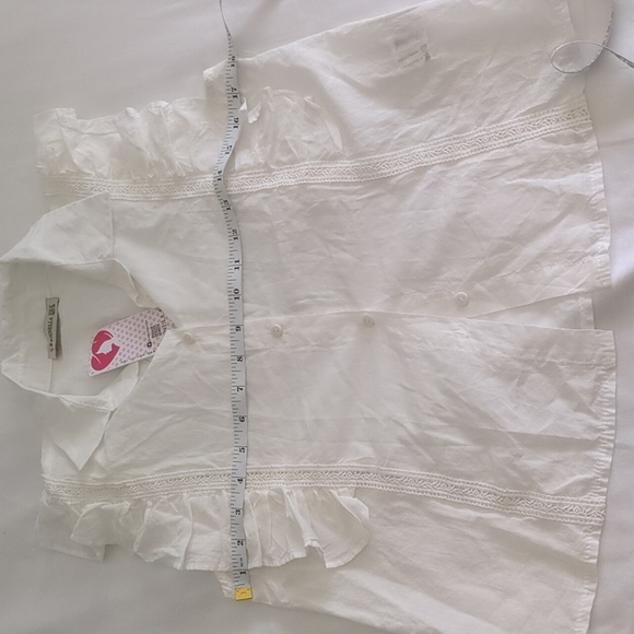 2 piece summer outfit linen cotton shorts and blouse - Picture 9 of 12